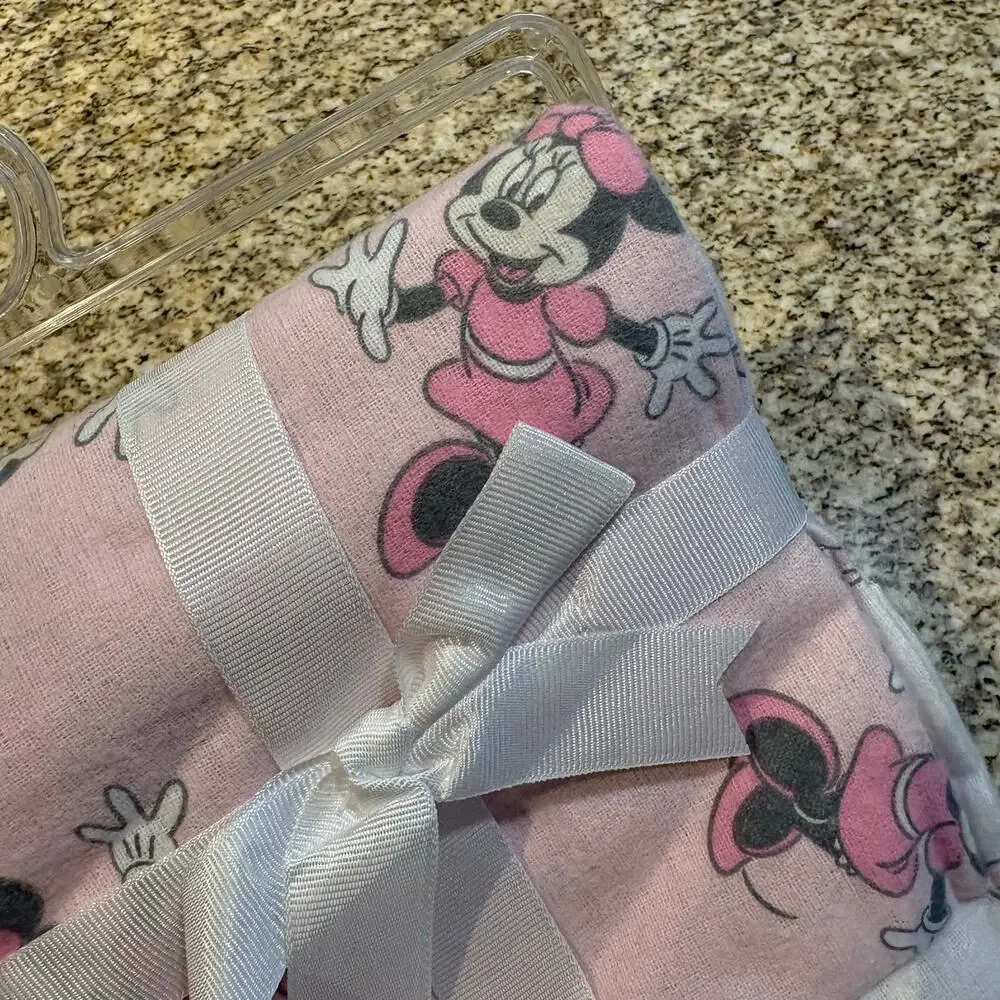 NEW Disney Baby Minnie Mouse Receiving Blankets Newborn Cotton - SET OF 4 - Picture 3 of 4